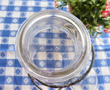 Vintage Ball Ideal Clear Glass Jar 1923-1933 Wire Bail 1 Quart No 6 Canister