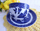 English Willow Cup And Saucer 1920s Teacup Royal Venton Blue Willow