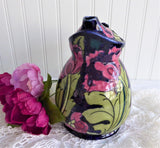 Charlotte Rhead Teapot Cosy Pot Dripless Seed Poppy Tubelined 1920s Pink Cobalt Green Rare
