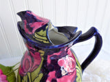 Charlotte Rhead Teapot Cosy Pot Dripless Seed Poppy Tubelined 1920s Pink Cobalt Green Rare