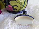 Charlotte Rhead Teapot Cosy Pot Dripless Seed Poppy Tubelined 1920s Pink Cobalt Green Rare