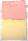 Pair 1920s Easter Greeting Cards Gift Tags A Pleasant Easter Gold Cottage Easter Verses