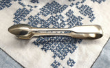 Fiddle Pattern Sugar Tongs English Spoon Ends EPNS Vintage 1920s Tea Party