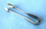 Fiddle Pattern Sugar Tongs English Spoon Ends EPNS Vintage 1920s Tea Party