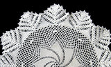 Doily English Thread Crochet Swirled Star Hand Made 1920s