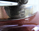 Victorian Coaching Scene Biscuit Barrel Antique Red 1920s Cookie Jar