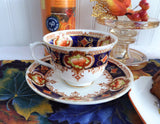 Royal Albert Antique Imari Fruit Cup And Saucer Fancy Vintage 1920s Imari Colors