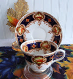 Royal Albert Antique Imari Fruit Cup And Saucer Fancy Vintage 1920s Imari Colors