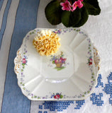 Shelley Hampton Court Lugged Cake Plate Sandwich Server Plate 1920s Afternoon Tea Sandwich