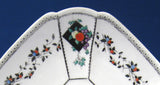 Shelley Fruit And Diamonds Queen Anne Cup And Saucer Paneled Art Deco Shows Wear