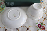 Cheery Yellow Floral Cup And Saucer Tuscan Enamel Accents On Transfer 1920s Bone China