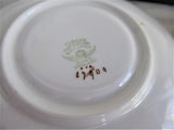 Cheery Yellow Floral Cup And Saucer Tuscan Enamel Accents On Transfer 1920s Bone China