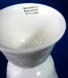 Wedgwood Patrician Eggcups 2 Double White Embossed Queen's Ware 1920s