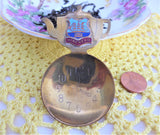 Brass Tea Caddy Spoon 4 O Clock Bowl Teapot Finial 1920-1930s Minehead