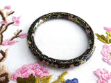 Vintage Floral Bracelet Chinese Cloisonne Bangle 1920s Tea Party Elegant