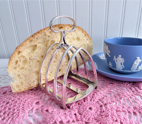 Superb English Toast Rack Gothic 1930s Silver Plated Toast Holder Lett –  Antiques And Teacups