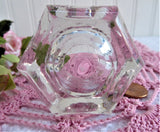 Open Salt Salt Dish Cambridge Community Hexagonal 1920s USA Salt Cellar