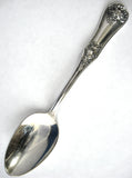 Spoon Teaspoon Repousse Flowers Oxford Silver Company USA 1910-1920s Spoon