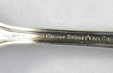 Spoon Teaspoon Repousse Flowers Oxford Silver Company USA 1910-1920s Spoon