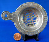 Tea Strainer Advertising Tea Leaf Catcher Endicott Johnson Shoes 1920 NY Over The Cup