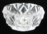 Waffle Open Salt Salt Dish Vintage Individual Clear 1920s USA Salt Cellar