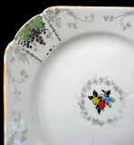 Square Plate Shelley England Bunch Of Grapes 6.25 Inch Cake Plate Side Tea Plate