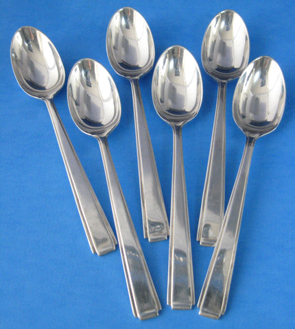 Art Deco Sterling Silver Spoons Set Of Hallmarked Sheffield 1938
