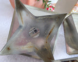 Tin Cookie Cutters Nickel Vintage Set Of 6 Diamond Star Spade Strap Biscuit