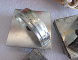 Tin Cookie Cutters Nickel Vintage Set Of 6 Diamond Star Spade Strap Biscuit