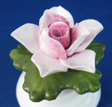 Aynsley Flower Salt Shaker Pink Rose England Hand Made 1930s