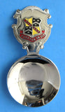 Tea Caddy Spoon Burnham On Sea Tea Scoop Souvenir 1930s Chrome Enamel