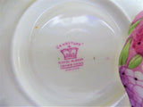 Lovely Royal Albert Crown Candy Tuft Cup and Saucer 1930s Hand Colored Enamel