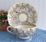 Spode Copeland Florence Breakfast Size Cup And Saucer 1930s Cream Ware England