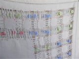 Handmade Tea Cloth Tablecloth Drawn Thread Linen 34 Inch Bridge 1930s England