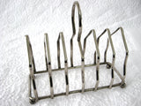 Gothic Arch Toast Rack Silverplate Letter Holder Ball Feet 1930s Napkins England