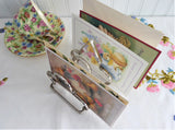 English Toast Rack Gothic 1930s Silver Plated 6 Slice Toast Holder Letters Tea Party