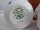 Hammersley Victorian Violets Cream And Sugar 1930s Small Fancy English Bone China
