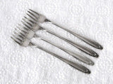 Set Sterling Silver Cocktail Seafood Forks 4 International Prelude 1930s No Monograms