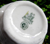 Irish Belleek Seashell Cream Jug Harp Shamrock Creamer 1930s 2nd Green Mark