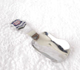 Jersey Tea Caddy Spoon Souvenir England Tea Scoop Enamel Finial Shovel 1930s Tea Leaf Spoon