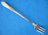 Pickle Fork Olive Fork King Edward National Silver Plate Foliage 1950s
