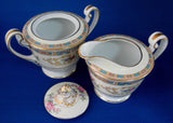 Cream And Sugar Noritake Colby Vintage Floral 1930-1940s Pattern 5032
