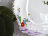 Royal Albert Cake Plate Art Deco Dovecot Birds 1930s Cake Server Hand Painted On Transfer