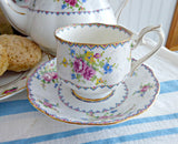 Cup And Saucer Royal Albert Petit Point Vintage 1930s English Bone China