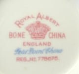 Cup And Saucer Royal Albert Petit Point Vintage 1930s English Bone China