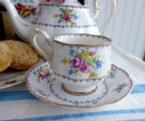 Cup And Saucer Royal Albert Petit Point Vintage 1930s English Bone China