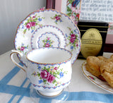Cup And Saucer Royal Albert Petit Point Vintage 1930s English Bone China