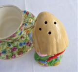 Art Deco Pixie Sugar Shaker Caster Royal Winton Grimwades Hand Painted 1930s Elf Toadstool