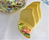 Rosebud Royal Winton Yellow Art Deco Toast Rack Holder 1930s Letters Napkins