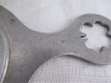 Shamrock Handle 4 Leaf Clover German Tea Strainer Pierced Aluminum 1930s Good Luck